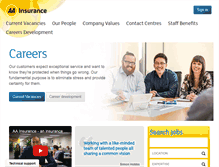 Tablet Screenshot of careers.aainsurance.co.nz